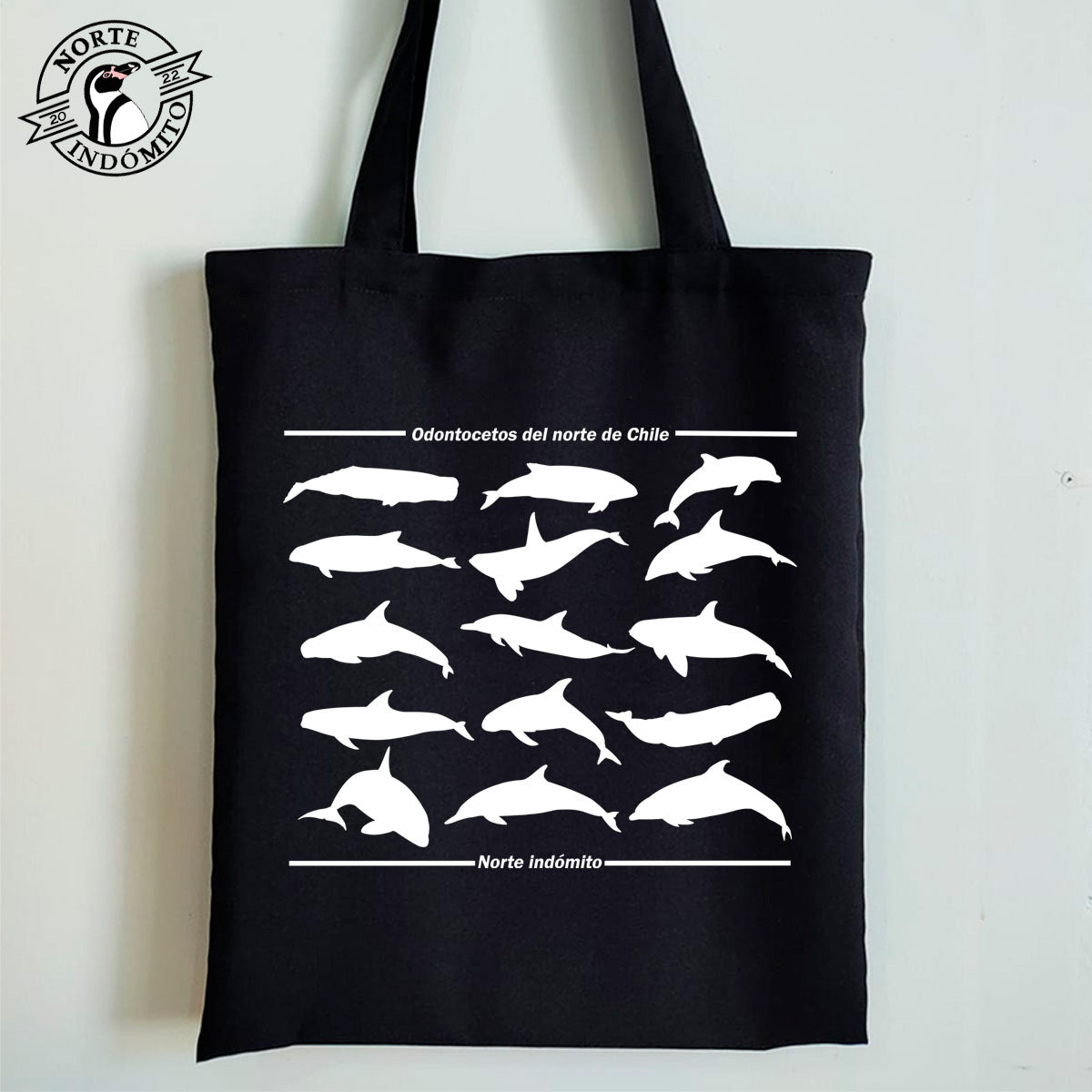 Totebag - odontocetos silueta