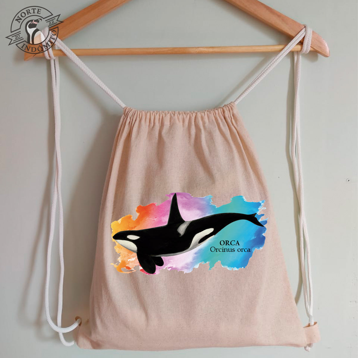 Mochila - orca acuarela