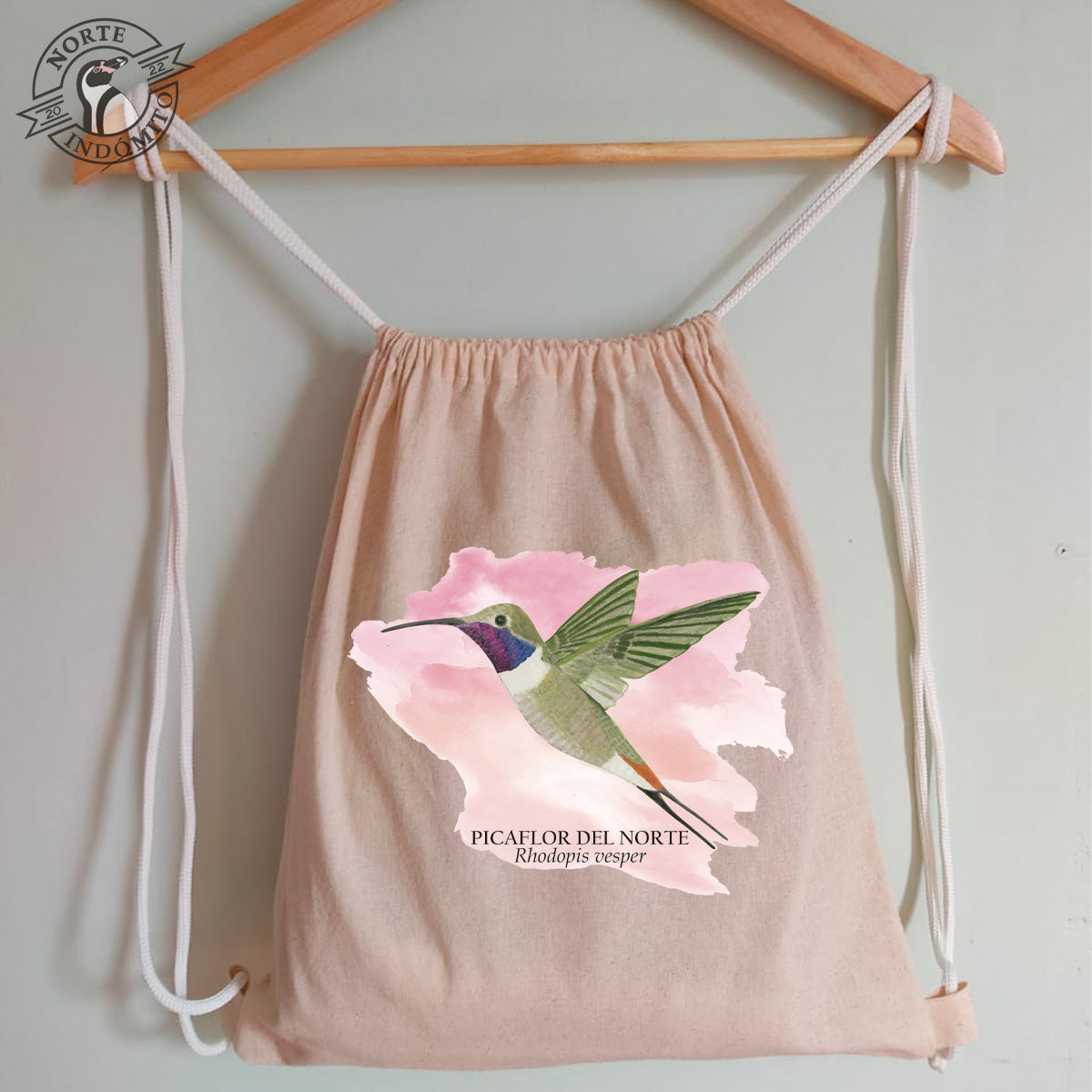 Mochila - picaflor del norte acuarela