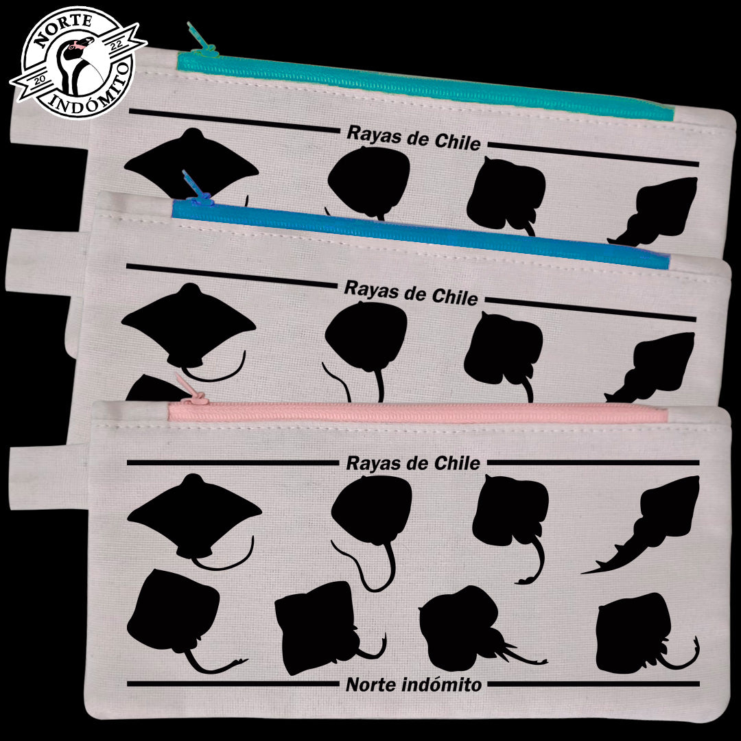 Estuche - rayas silueta