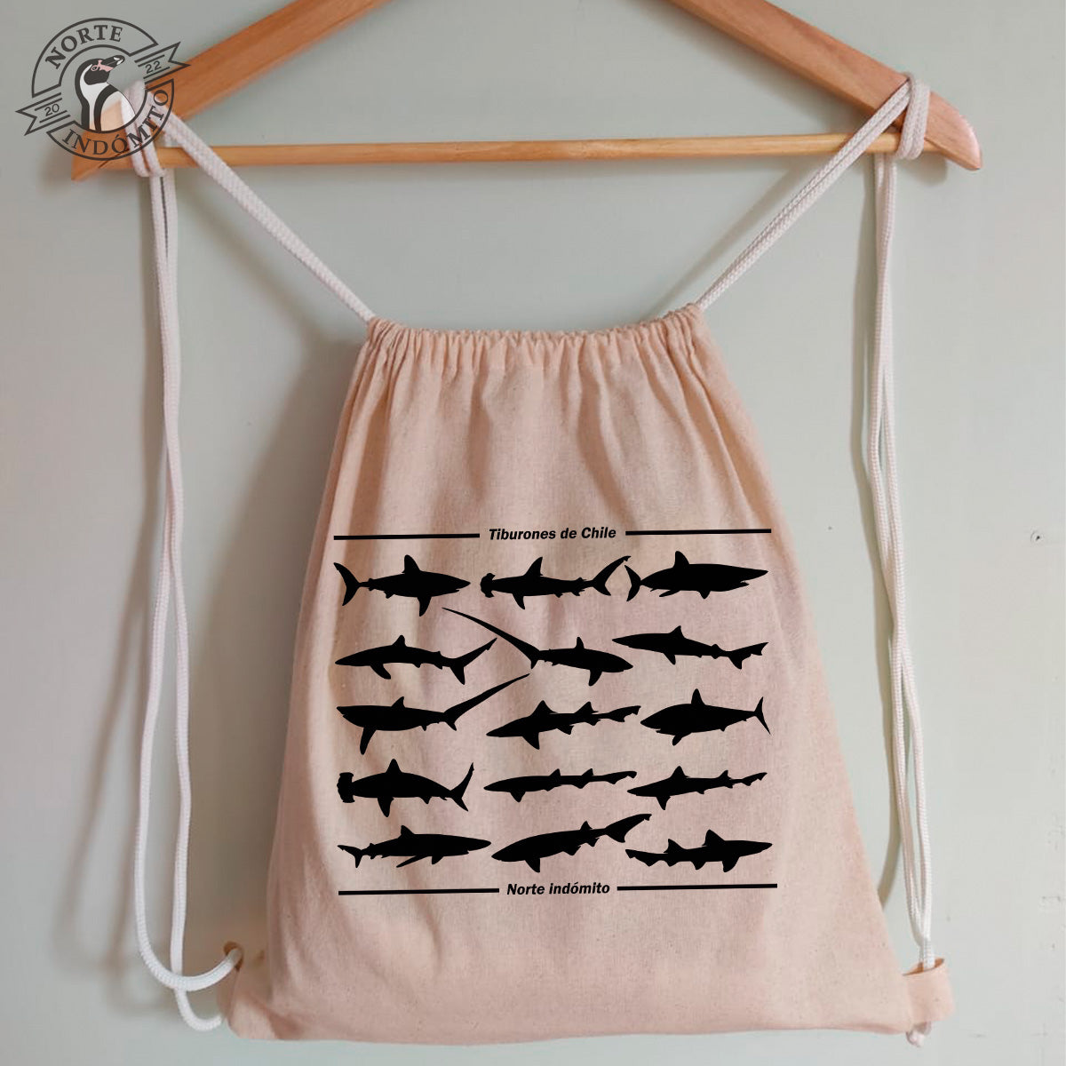 Mochila - tiburones silueta