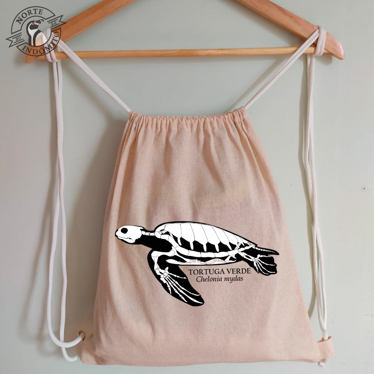 Mochila - tortuga verde esqueleto