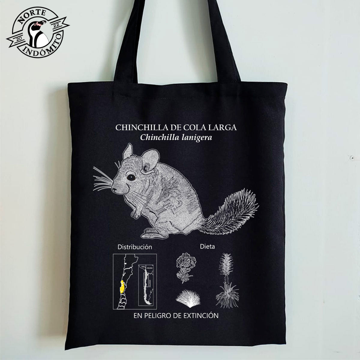 Totebag - chinchilla de cola larga