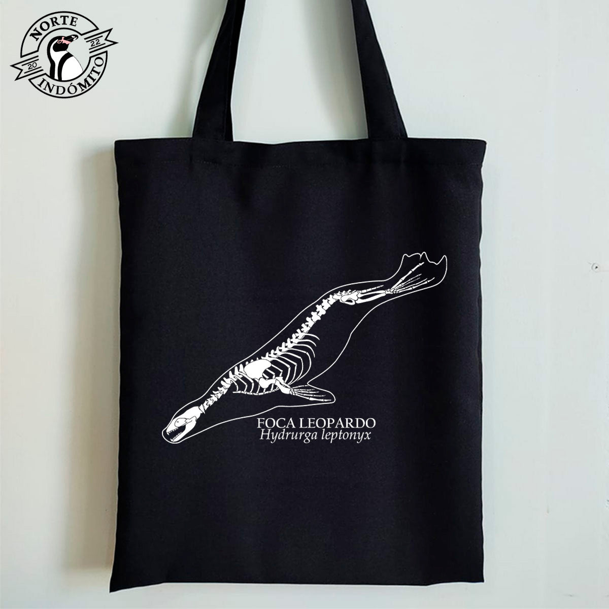 Totebag - foca leopardo esqueleto