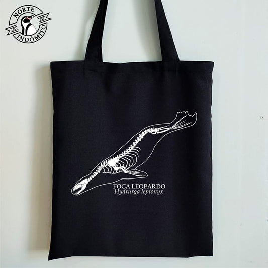 Totebag - foca leopardo esqueleto
