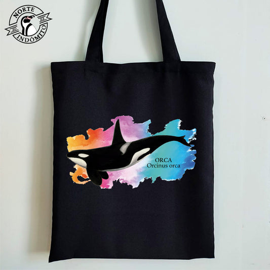 Totebag - orca acuarela