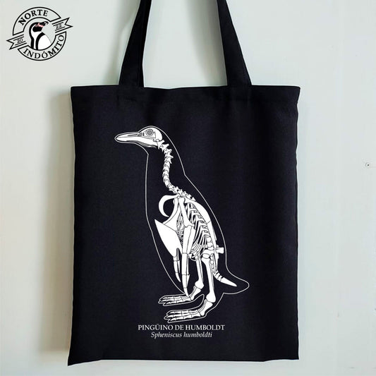 Totebag - pingüino de humboldt esqueleto