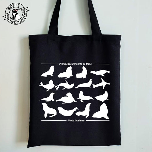Totebag - pinnípedos silueta