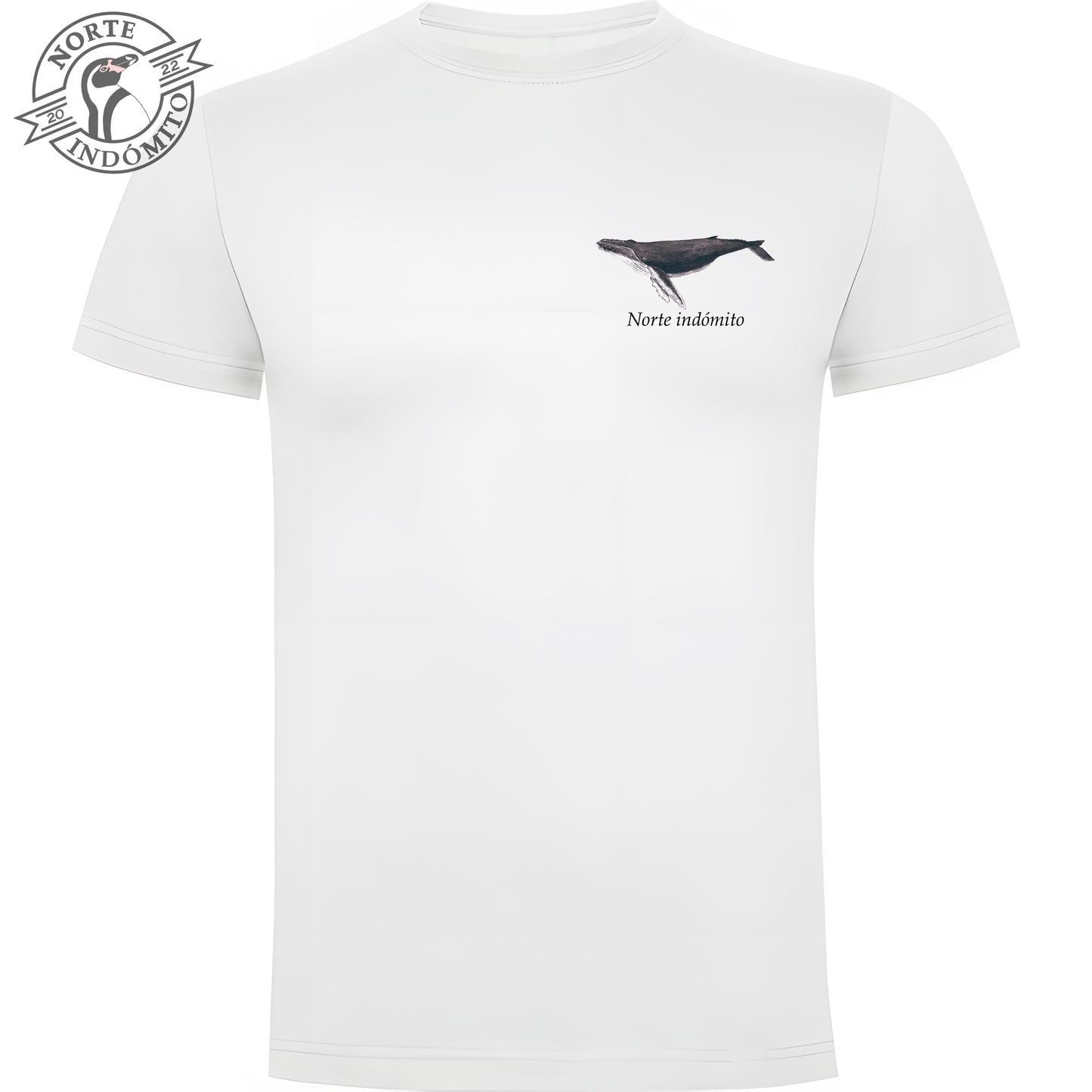 Polera - ballena jorobada acuarela