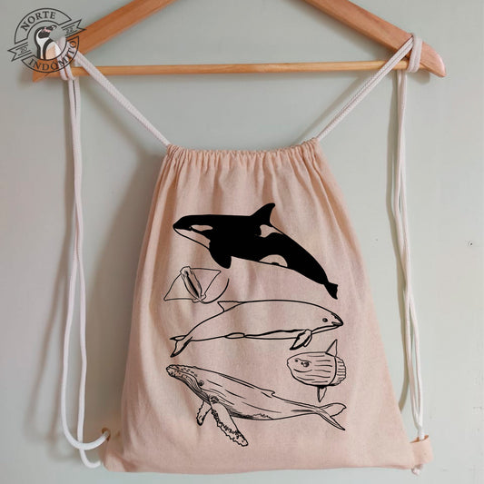 Mochila - animales marinos