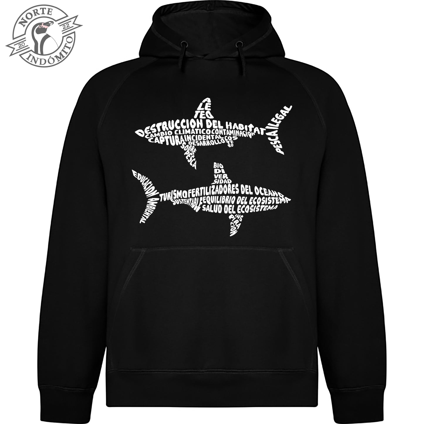 Polerón - tiburones caligrama