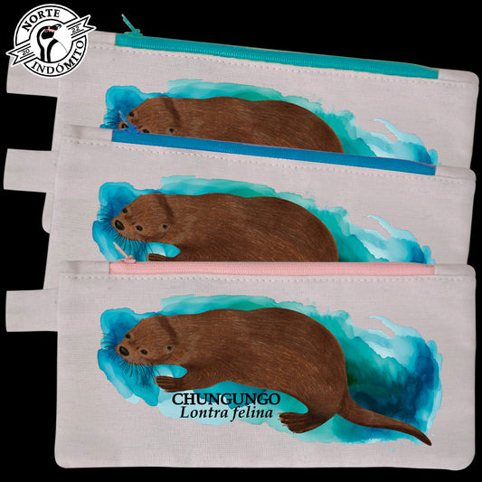 Estuche - chungungo acuarela