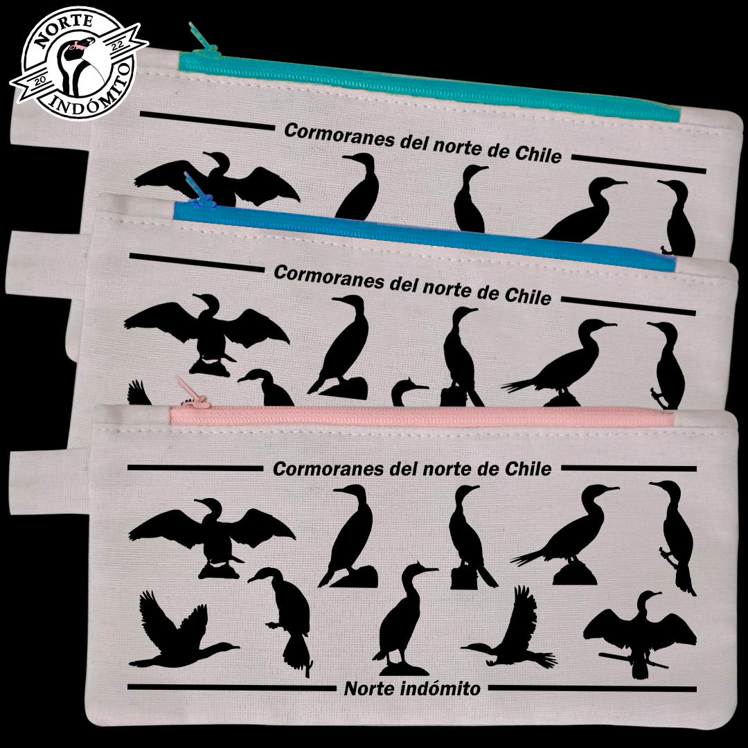 Estuche - cormoranes silueta
