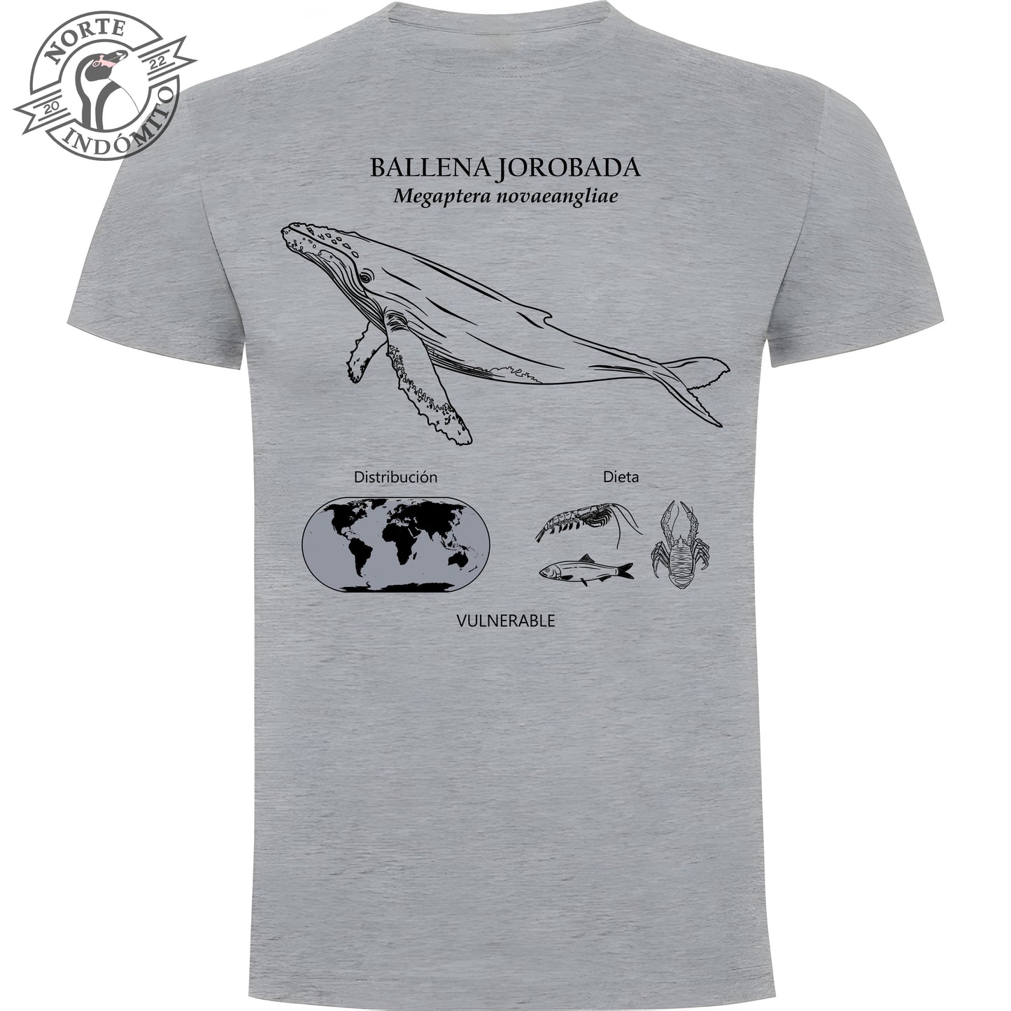 Polera - ballena jorobada distribución