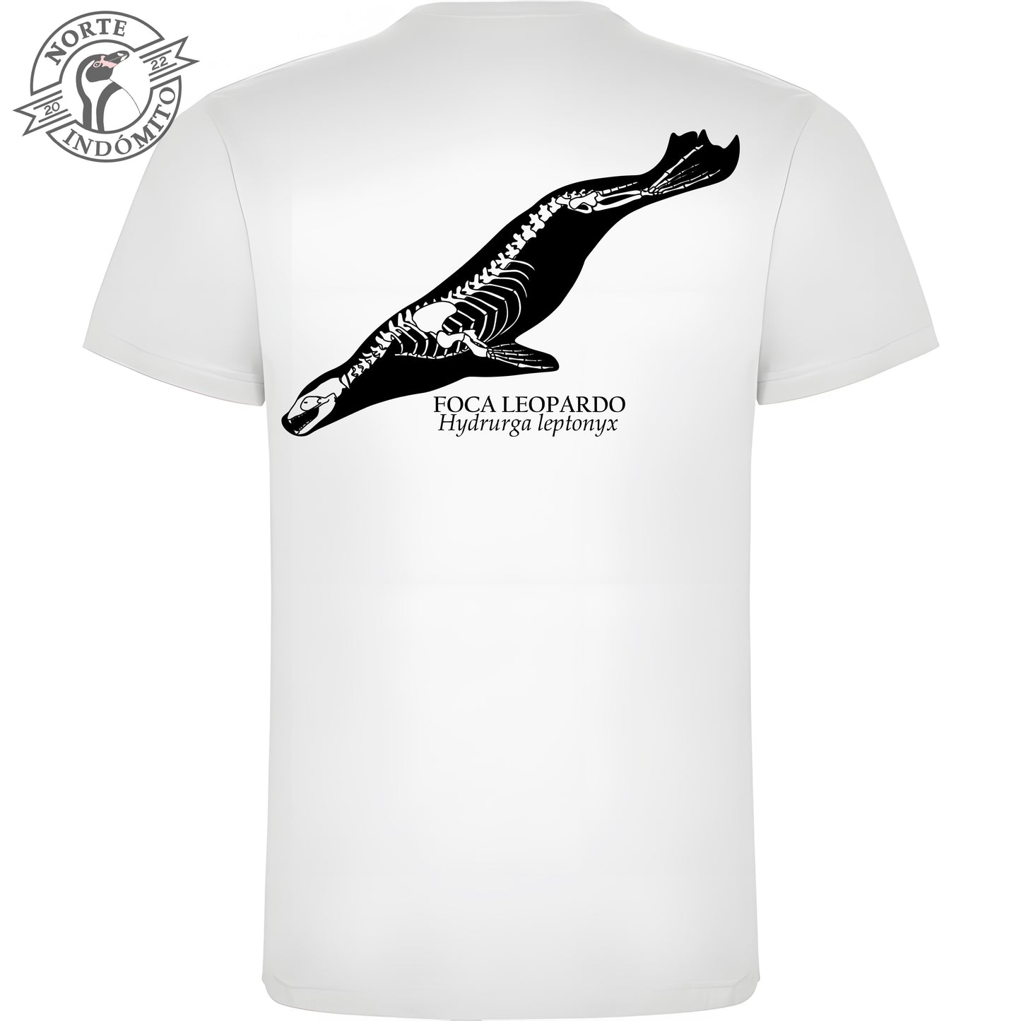 Polera - foca leopardo esqueleto