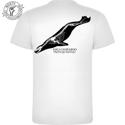 Polera - foca leopardo esqueleto