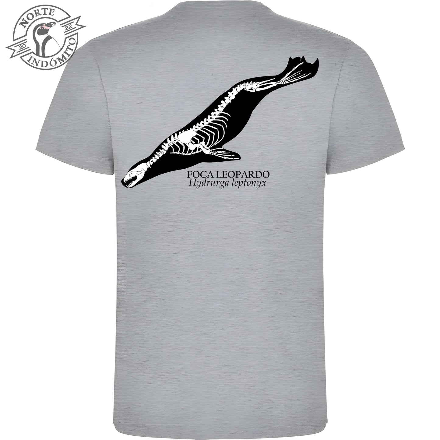 Polera - foca leopardo esqueleto