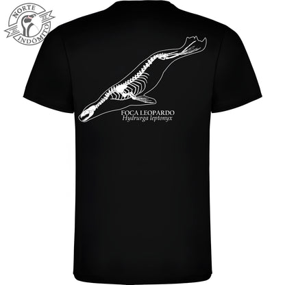 Polera - foca leopardo esqueleto