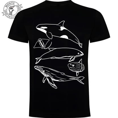 Polera - animales marinos