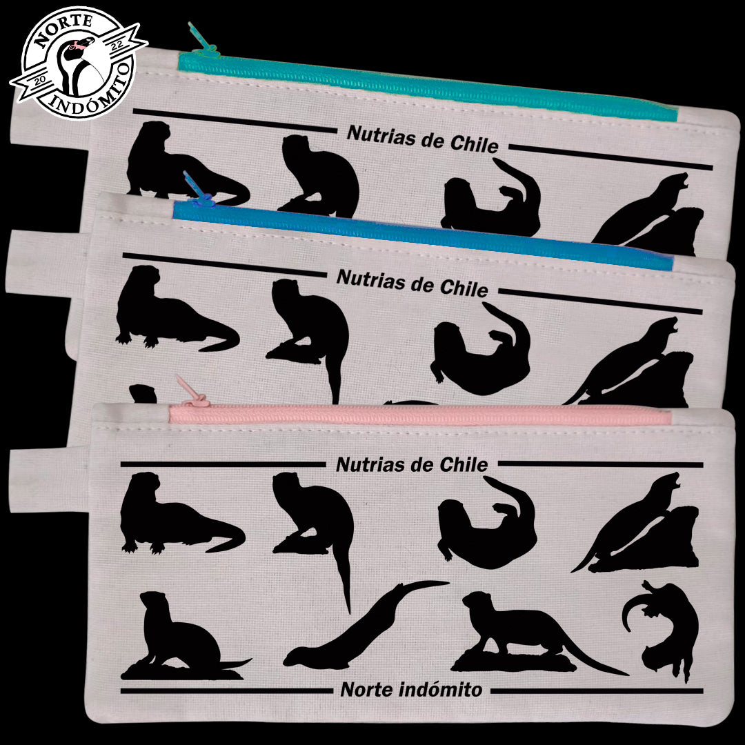 Estuche - nutrias silueta