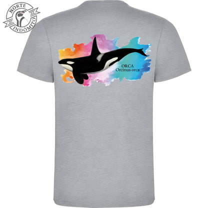 Polera - orca acuarela