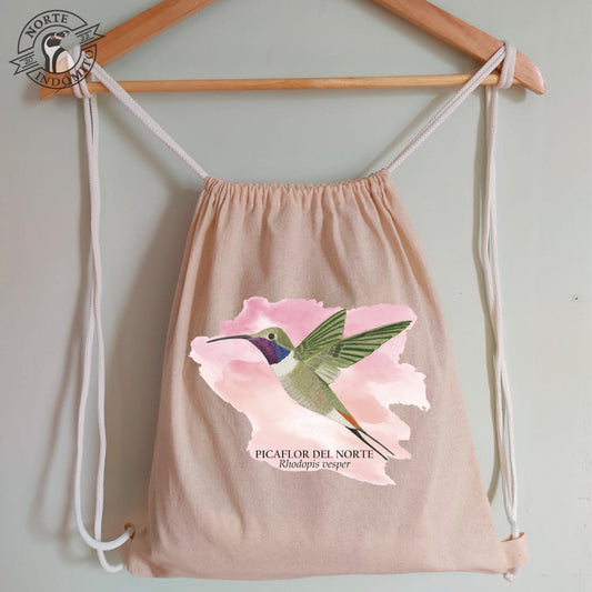 Mochila - picaflor del norte acuarela