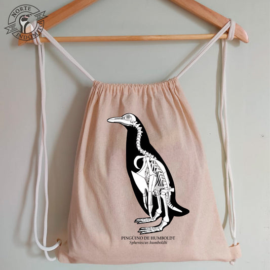 Mochila - pingüino de humboldt esqueleto