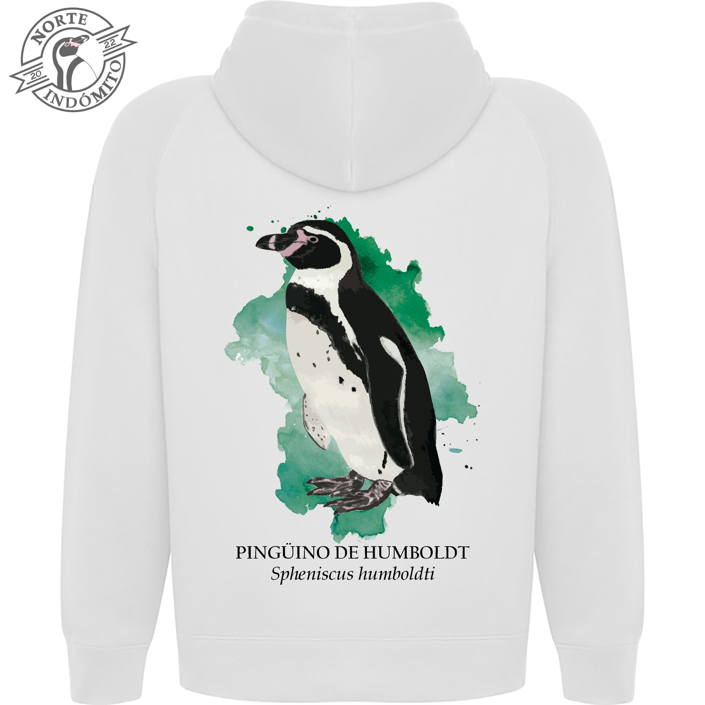 Polerón - pingüino de humboldt acuarela