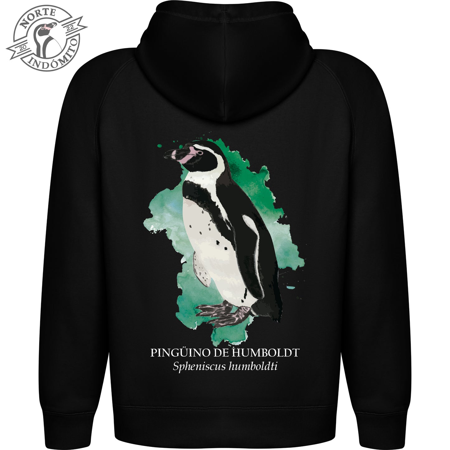 Polerón - pingüino de humboldt acuarela