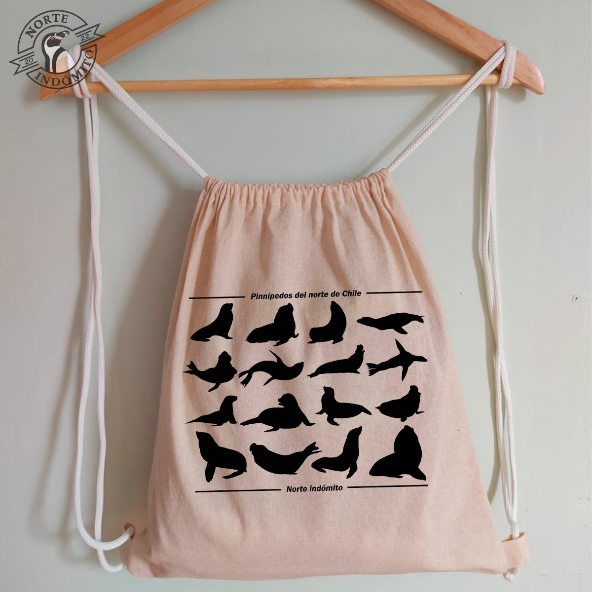 Mochila - pinnípedos silueta