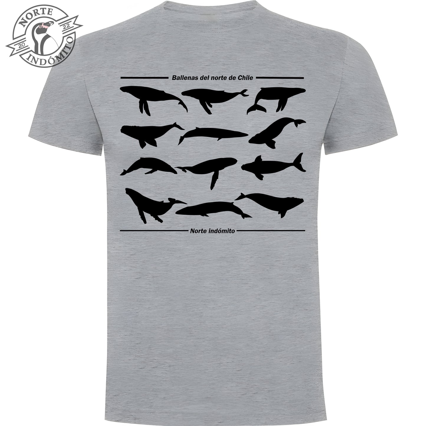 Polera - ballenas silueta