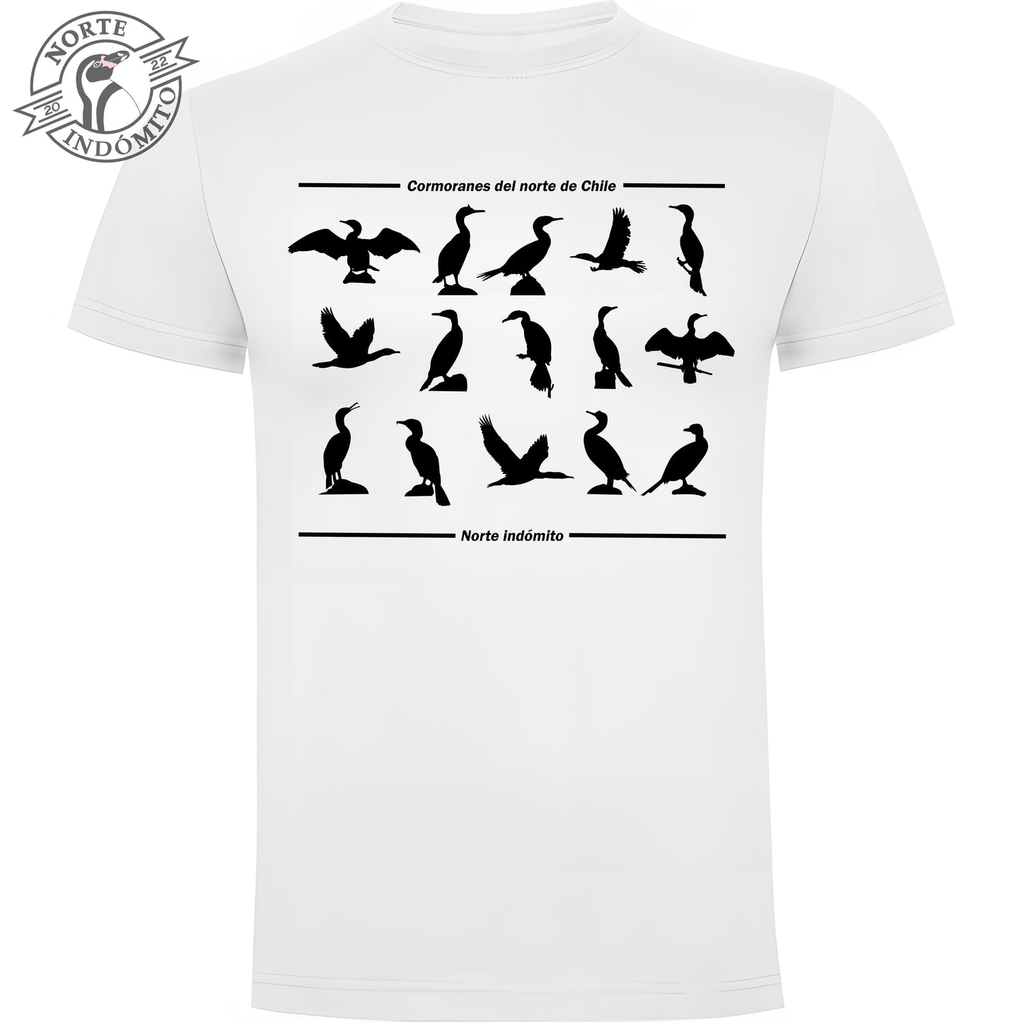 Polera - cormoranes silueta