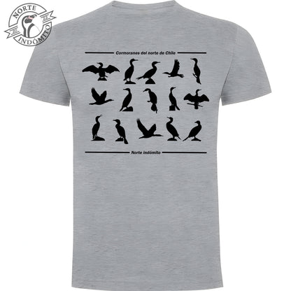 Polera - cormoranes silueta
