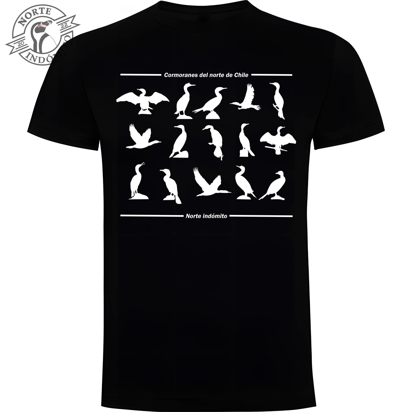 Polera - cormoranes silueta