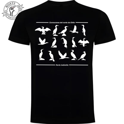 Polera - cormoranes silueta