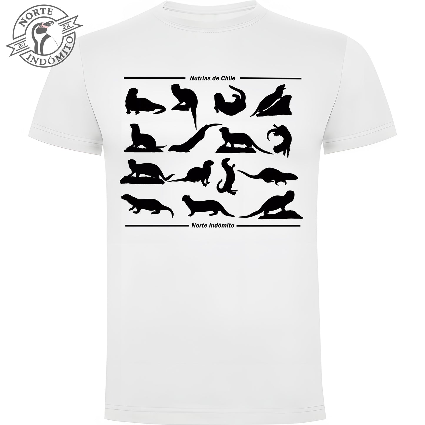 Polera - nutrias silueta