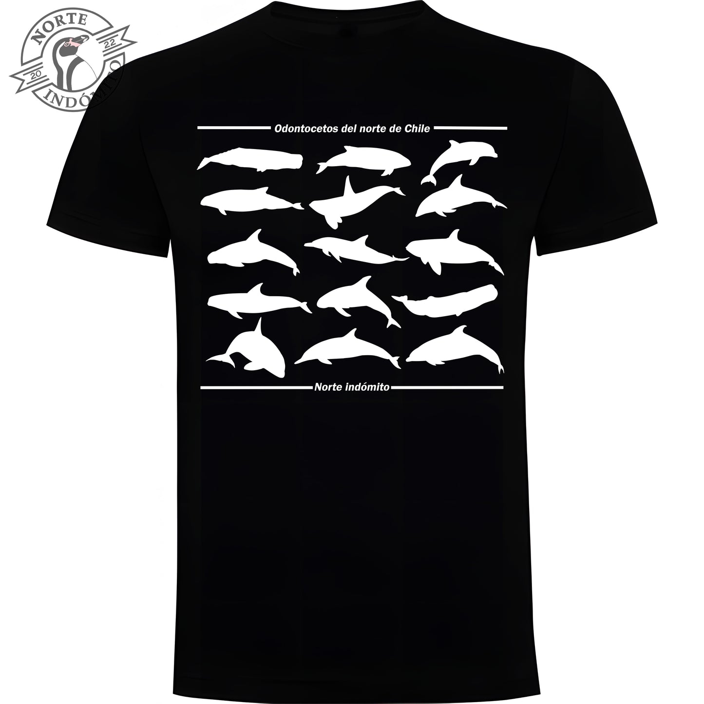 Polera - odontocetos silueta
