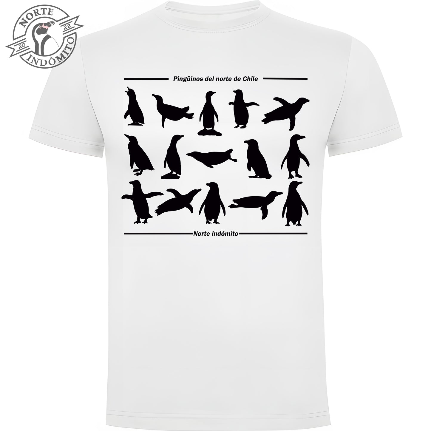 Polera - pingüinos silueta