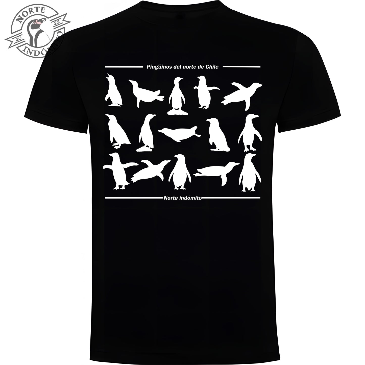 Polera - pingüinos silueta