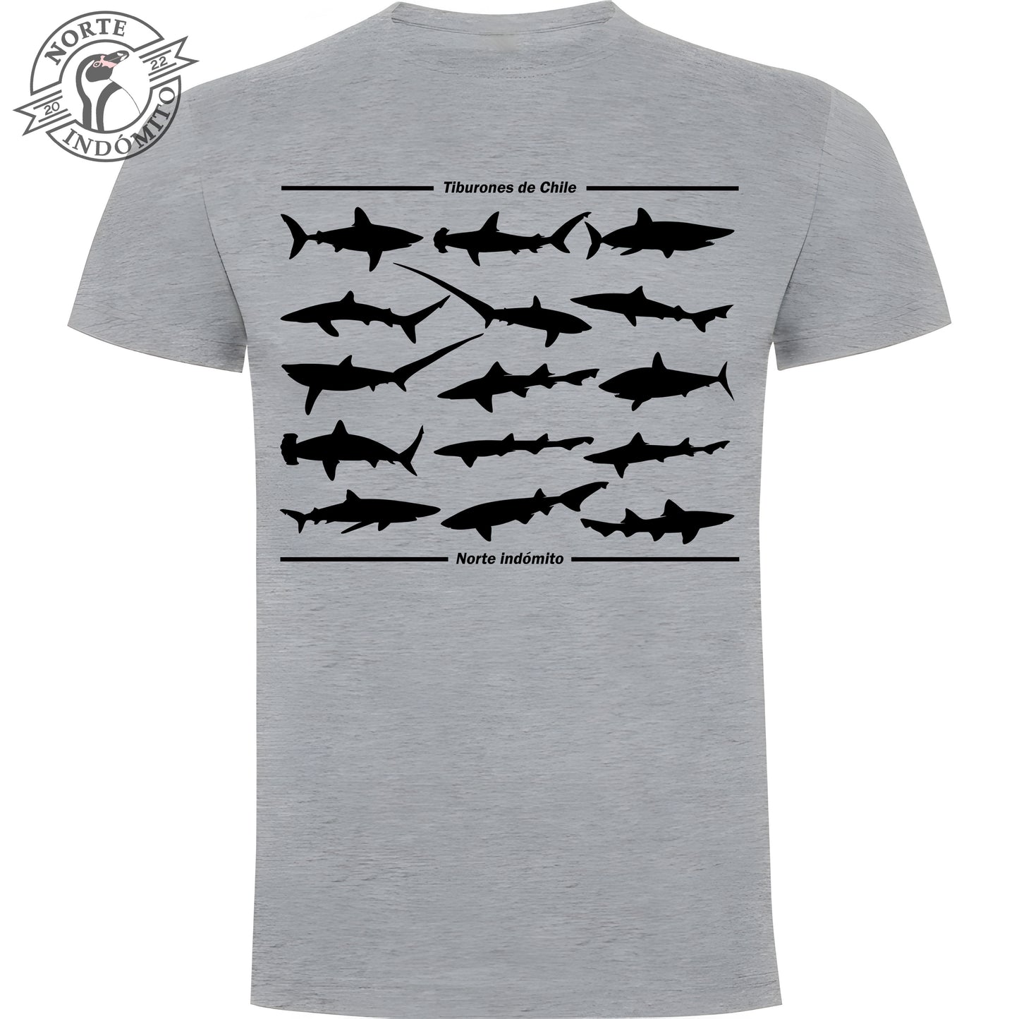 Polera - tiburones silueta