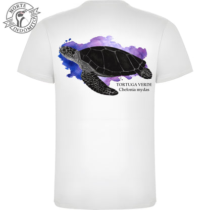 Polera - tortuga verde acuarela