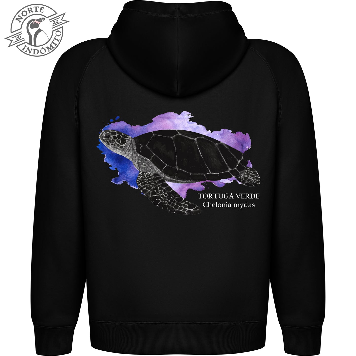 Polerón - tortuga verde acuarela