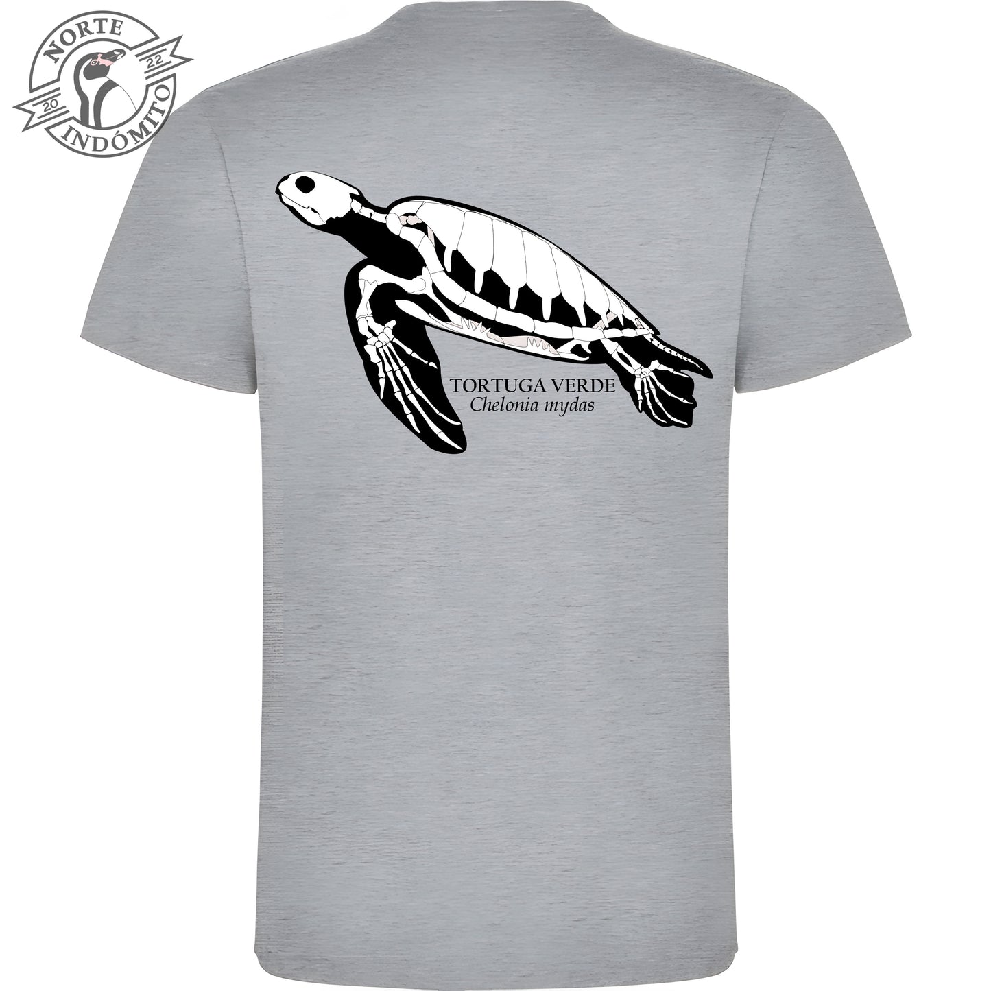Polera - tortuga verde esqueleto